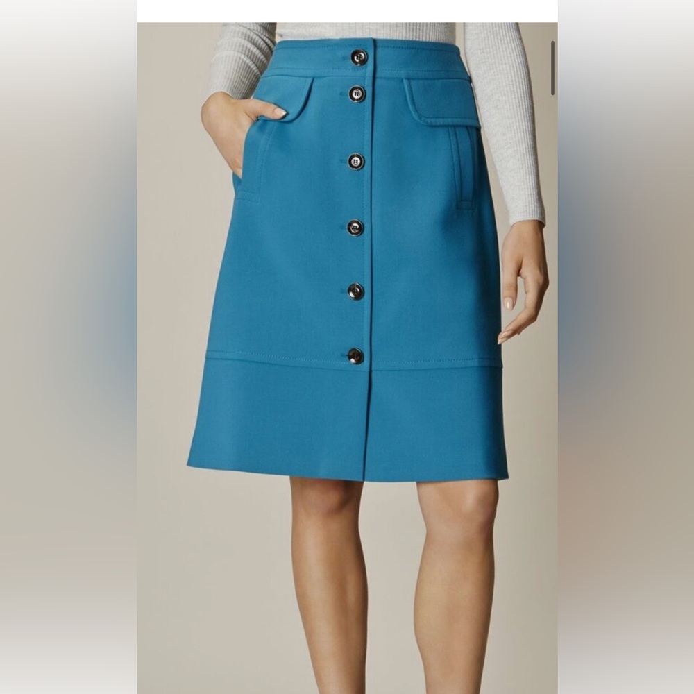 Karen millen A-Line blue skirt